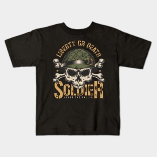 Liberty or Death Honor The Fallen Kids T-Shirt